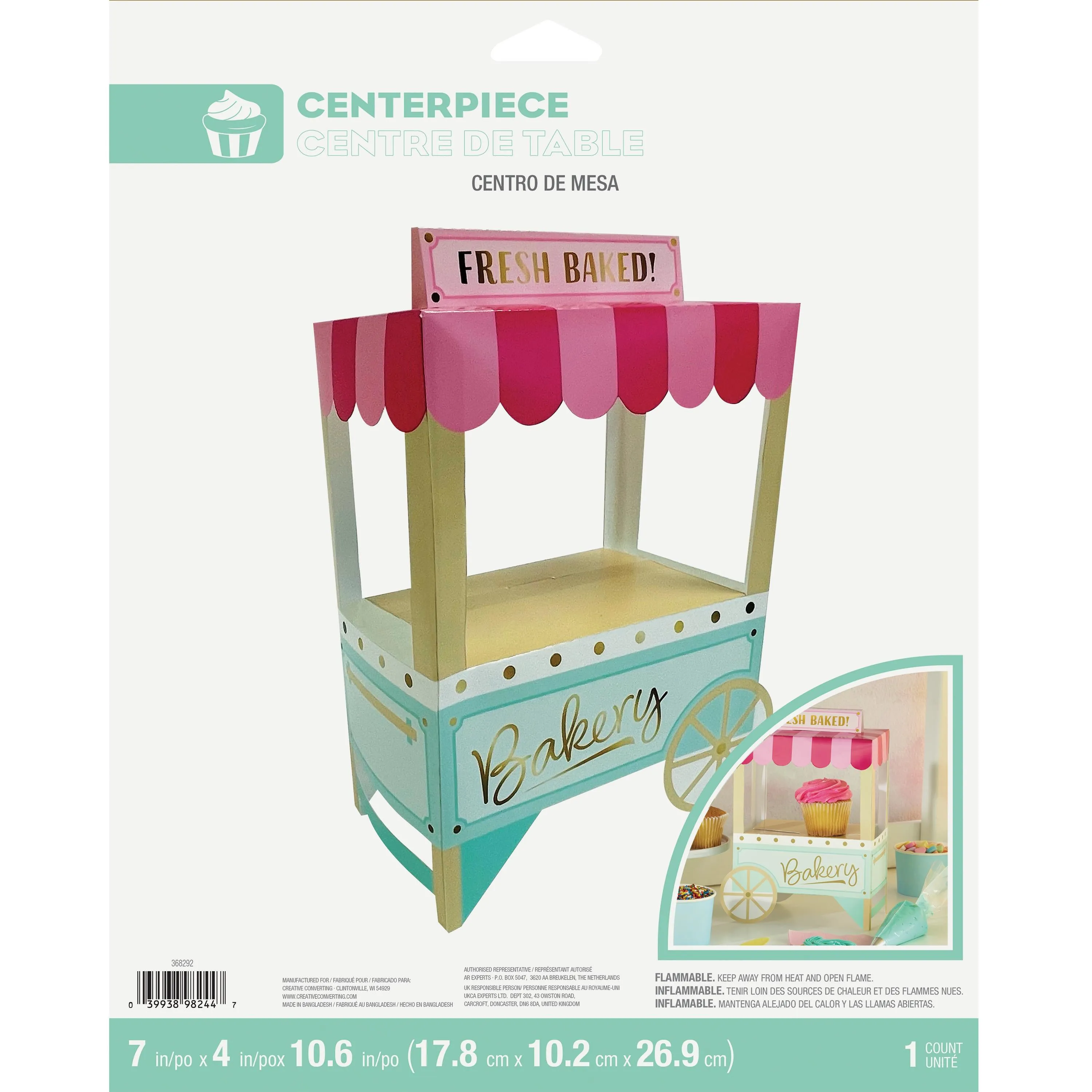 Bakery Sweets Foil Centerpiece 3D
