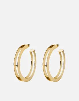 Opus Earrings, Gold