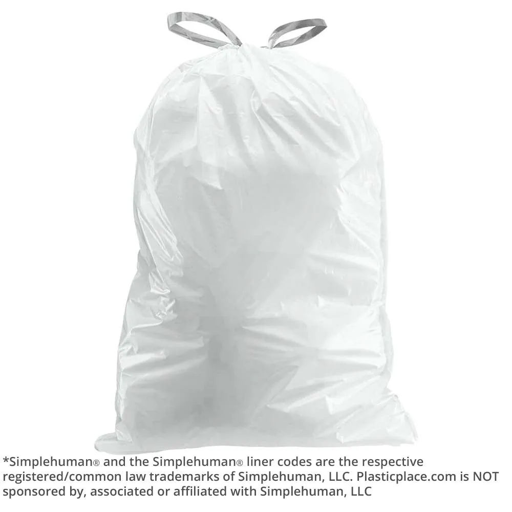 Sample of - 10-10.5 Gallon Simplehuman®* Compatible Trash Bags Code J