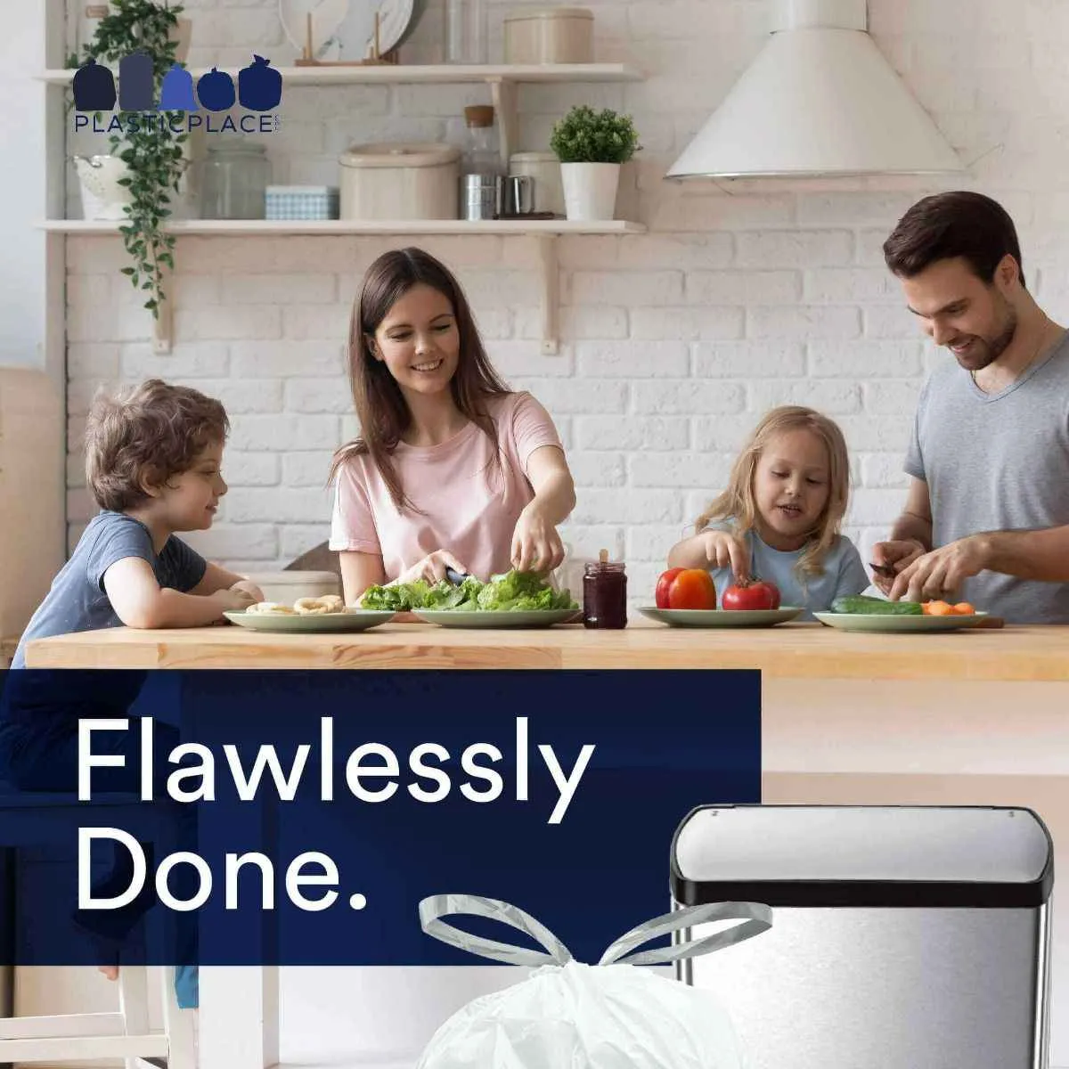 Sample of - 10-10.5 Gallon Simplehuman®* Compatible Trash Bags Code J