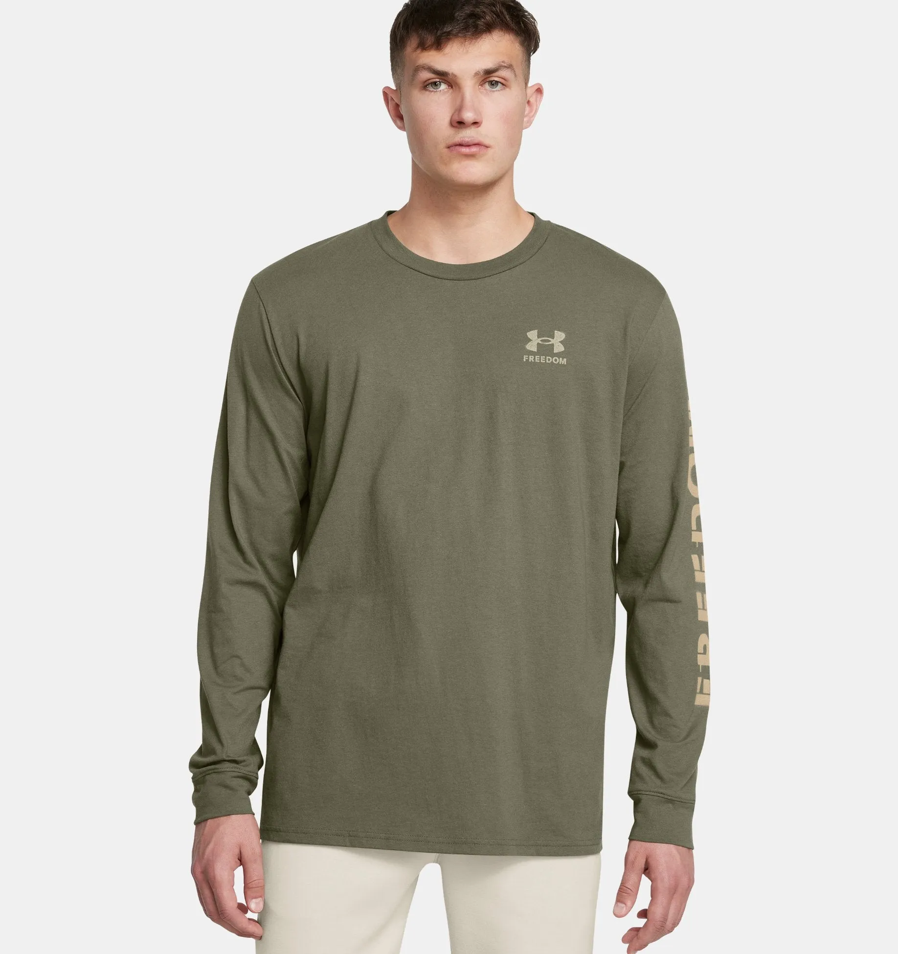 UNDER ARMOUR MEN'S FREEDOM FLAG LS TEE