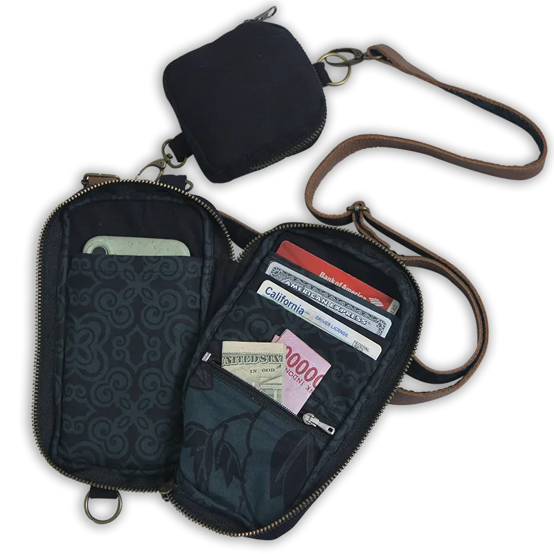 Upcycled Overdyed Cotton Crossbody Bag - SALE CLOTHING & KIDS