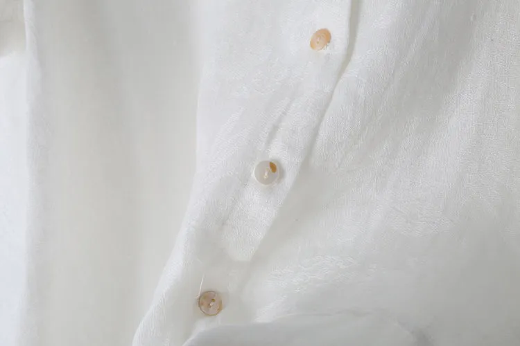 Women Loose Fitting Linen Cotton Dresses Irregular Summer Casual Irregular Women Dresses AMT96212